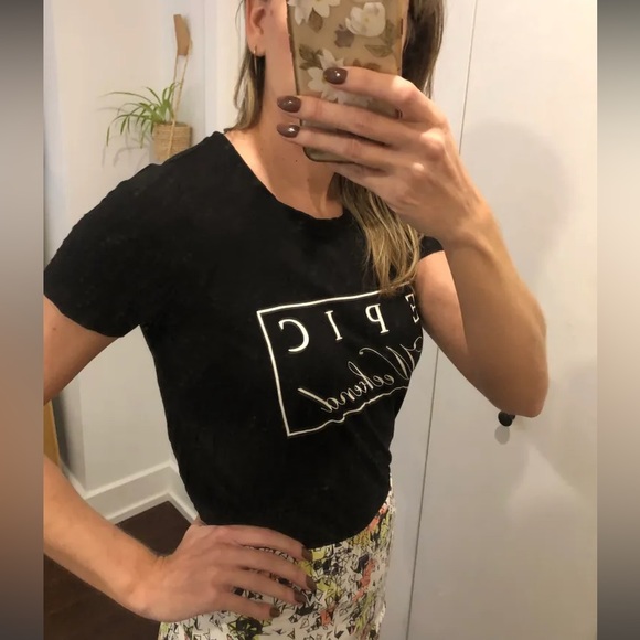 Long tunic black T-shirt - Picture 5 of 6